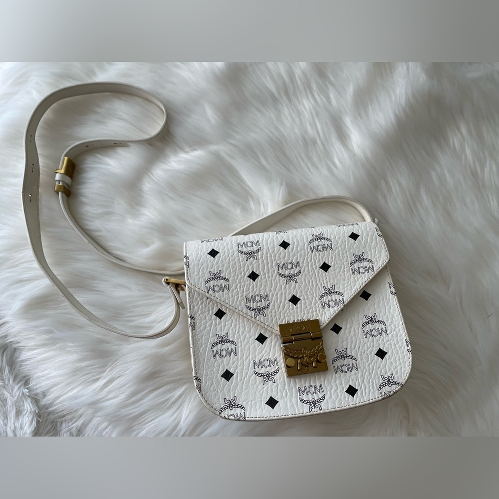 ‼️SOLD‼️MCM white crossbody bag